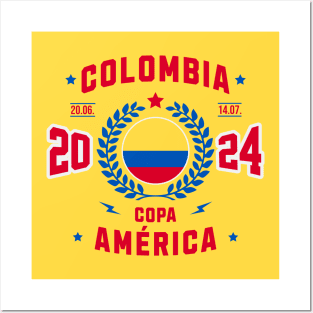 Colombian Fútbol Copa America 2024 Fan Tee Posters and Art